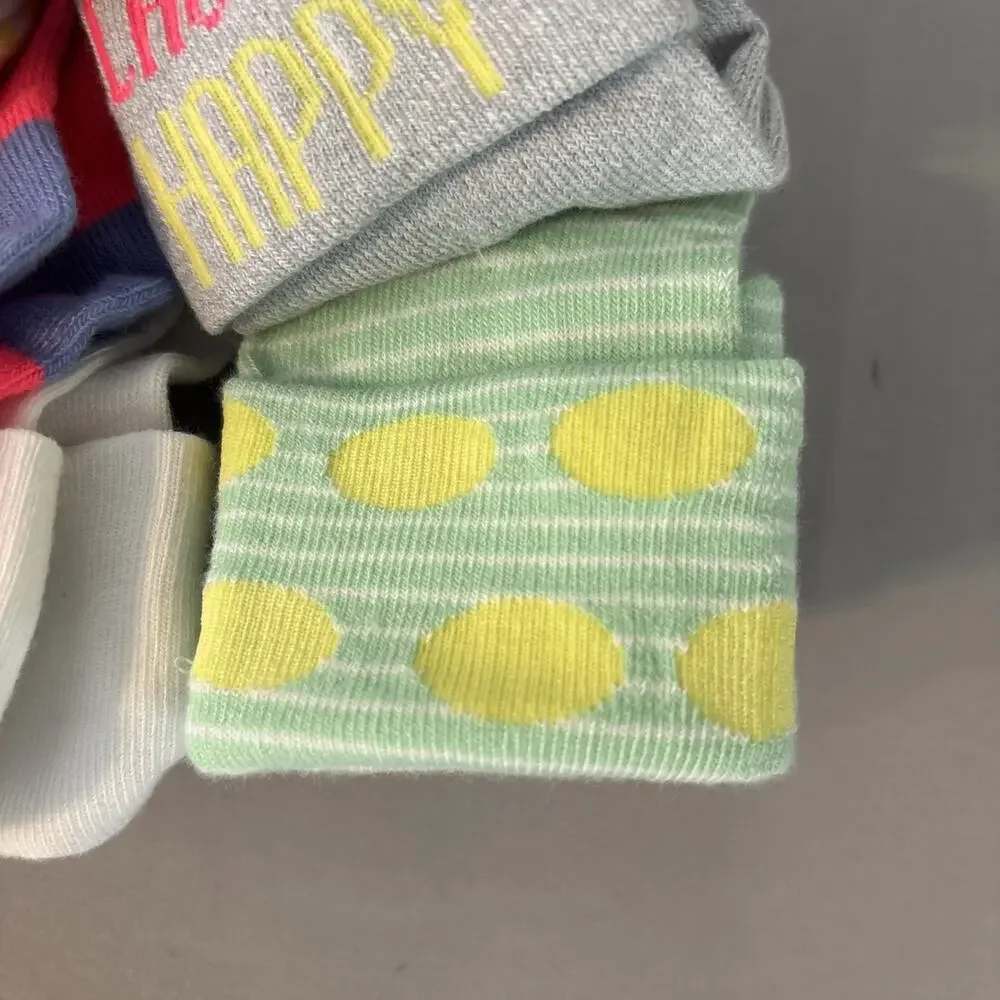 Cat & Jack Toddler Bobby Socks Colorful, 6 Pairs, Size 2T-3T NEW